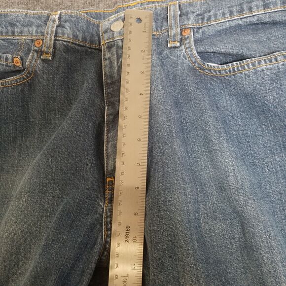 Ralph Lauren Saturday Jeans Womens 14 Straight Vintage 90s Baggy Blue - Picture 7 of 10